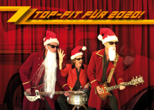 2019 Weihnachtspostkarte ZZ Top-fit, eine original Rarität aus dem Sammelalbum